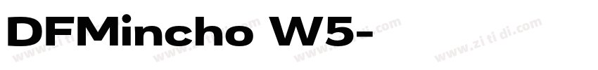 DFMincho W5字体转换